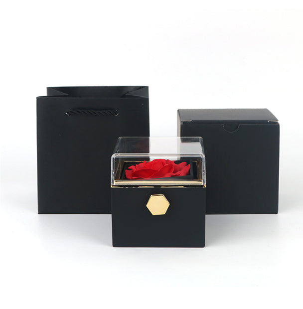 Rotating Rose Jewelry Gift Box