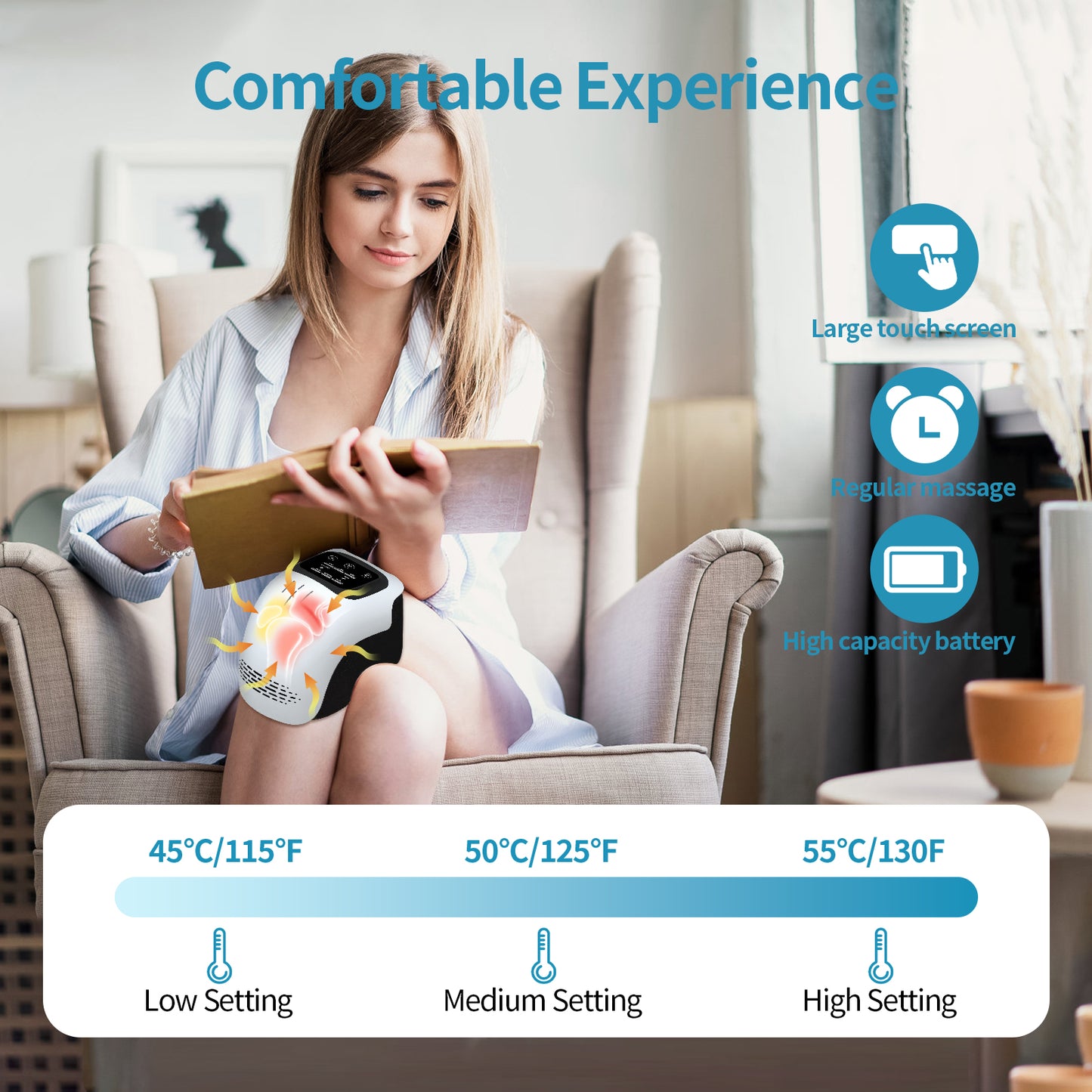 Infrared Heated Knee Massager
